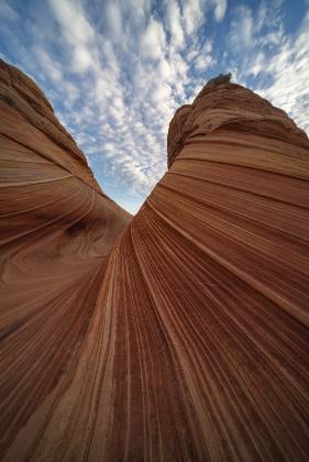 The Wave at 9mm no 2 The view north at The Wave in Coyote Buttes North, Arizona